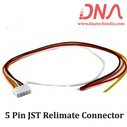 5 Pin 2.54mm JST Straight M/F Relimate Connector