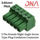 5 Pin Female Right Angle Screwable Plug 3.81mm (Combicon Connector) 5 Pin Female Right Angle Screwable Plug 3.81mm (Combicon Connector)