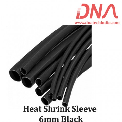 Heat Shrink Sleeve 6mm Black