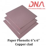 Paper Phenolic 6"x 6" Copper Clad