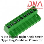 9 Pin Female Right Angle Screwable Plug 5.08mm (Combicon Connector)