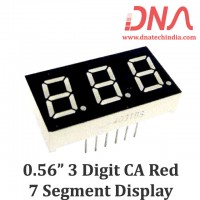0.56" Three Digit RED CA 7 Segment Display 0.56" Three Digit RED CA 7 Segment Display