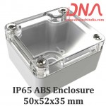 ABS 50x52x35 mm IP65 Enclosure with Transparent Top