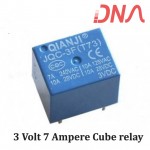 3 Volt 7 Ampere Cube relay