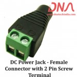 DC Power Jack - Female Connector with 2 Pin Screw Terminal