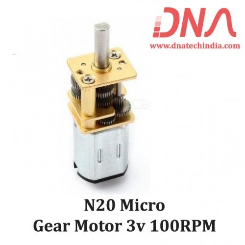 N20 micro gear motor 3v 100RPM 
