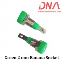 Green 2 mm Banana socket Green 2 mm Banana socket