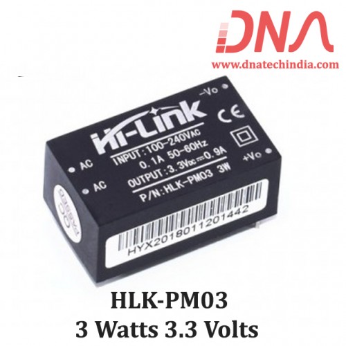 HLK-PM03 AC to DC 3 Watts 3.3 Volts Module