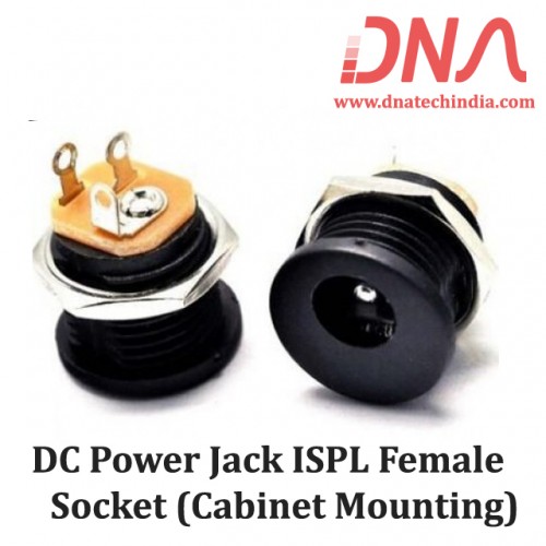 DC Power Jack ISPL Female Socket (Cabinet Mounting)