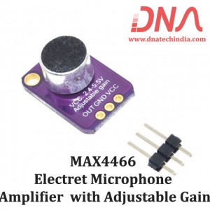 MAX4466 Electret Microphone Amplifier with Adjustable Gain