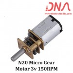 N20 micro gear motor 3v 150RPM 