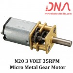 N20 3 VOLT 35RPM Micro Metal Gear Motor