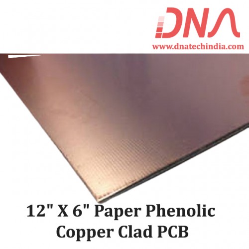 Paper Phenolic 12"x 6" Copper Clad