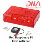 Red Raspberry Pi Case with Fan