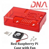 Red Raspberry Pi Case with Fan Red Raspberry Pi Case with Fan