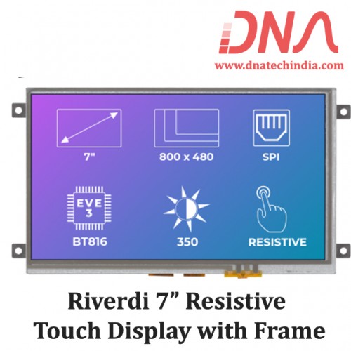 Riverdi 7” Resistive Touch Display with Frame
