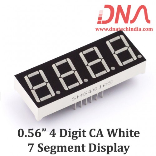 0.56" Four Digit White CA 7 Segment Display
