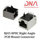 RJ45 - 8P8C PCB Mount Right Angle Socket for LAN