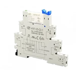 Hongfa 41F-1Z-C2-1 HF41F DIN-Rail Relay Socket with Protection Circuit