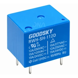 GoodSky RWH-SH-112D 12 VDC SPDT Electromechanical Relay GoodSky RWH-SH-112D 12 VDC SPDT Electromechanical Relay