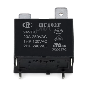 Hongfa HF102F-24VDC Miniature High-Power Electromagnetic Relay Hongfa HF102F-24VDC Miniature High-Power Electromagnetic Relay