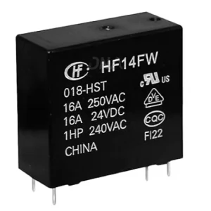 Hongfa HF14FW/012-HST(136) 12 VDC Electromechanical Relay Hongfa HF14FW/012-HST(136) 12 VDC Electromechanical Relay