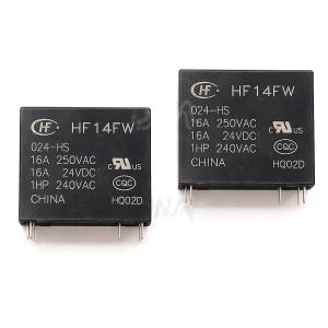 Hongfa HF14FW-024-HS 24 VDC Miniature High-Power Relay Hongfa HF14FW-024-HS 24 VDC Miniature High-Power Relay