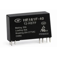 Hongfa HF161F-40/12 Miniature High-Power Relay, 12 VDC Coil Hongfa HF161F-40/12 Miniature High-Power Relay, 12 VDC Coil