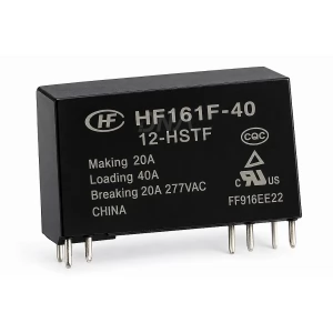Hongfa HF161F-40/12 Miniature High-Power Relay, 12 VDC Coil