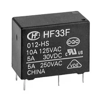 Hongfa HF33F/024-HSLTF 24 VDC Subminiature Electromechanical Relay Hongfa HF33F/024-HSLTF 24 VDC Subminiature Electromechanical Relay