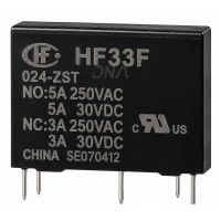 Hongfa HF33F/024-ZST 24 VDC SPDT Electromechanical Relay