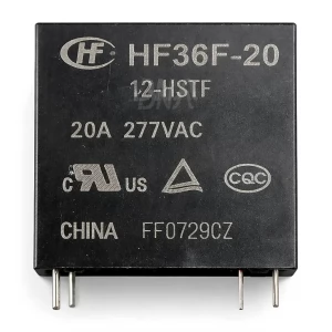Hongfa HF36F-20/12-HSTF Miniature High-Power Relay, 12 VDC, 1 Form A
