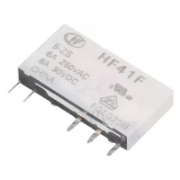 Hongfa HF41F/5-ZS 5 VDC SPDT Subminiature Power Relay Hongfa HF41F/5-ZS 5 VDC SPDT Subminiature Power Relay