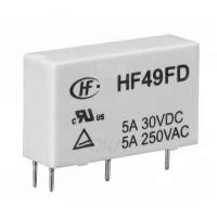 Hongfa HF49FD/024-1H11TF Miniature Power Relay, 24 VDC Coil, 1 Form A Hongfa HF49FD/024-1H11TF Miniature Power Relay, 24 VDC Coil, 1 Form A