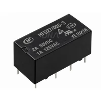 Hongfa HFD27/005-S 5 VDC Two Form C Subminiature DIP Relay