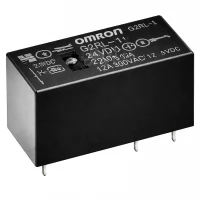 Omron G2RL-1 DC24 12 A SPDT PCB Power Relay, 24 VDC Coil Omron G2RL-1 DC24 12 A SPDT PCB Power Relay, 24 VDC Coil