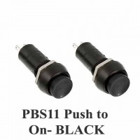 PBS11 Push to On- Black PBS11 Push to On- Black