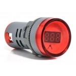 22mm Red Panel Voltmeter