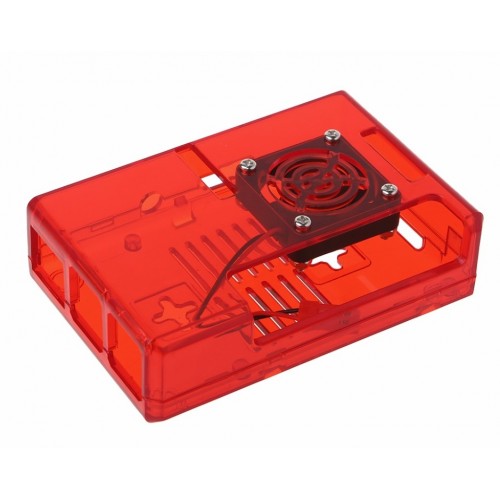 Buy online Transparent ABS Raspberry Pi Case with Cooling Fan in India ...