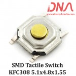 SMD Tactile Switch 4 Pin 5.1x4.8x1.55  (KFC 308)