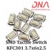 SMD Tactile Switch 3.7x6x2.5 (KFC301 white)