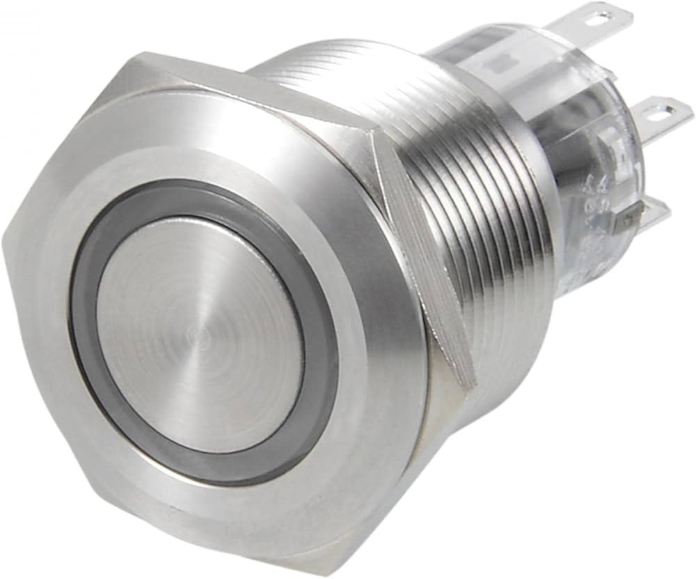 SS Switch IP67 16mm Latching Push Button - Durable and Reliable