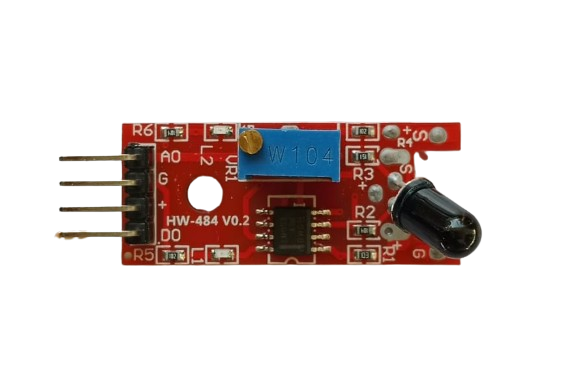 4 Pin Flame Sensor Module - Reliable Fire Detection by DNA Solutions