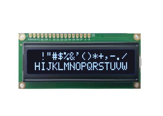 Alpha Type Display Buy Alphanumeric LCD 16x2 White Text Module - DNA Solutions India