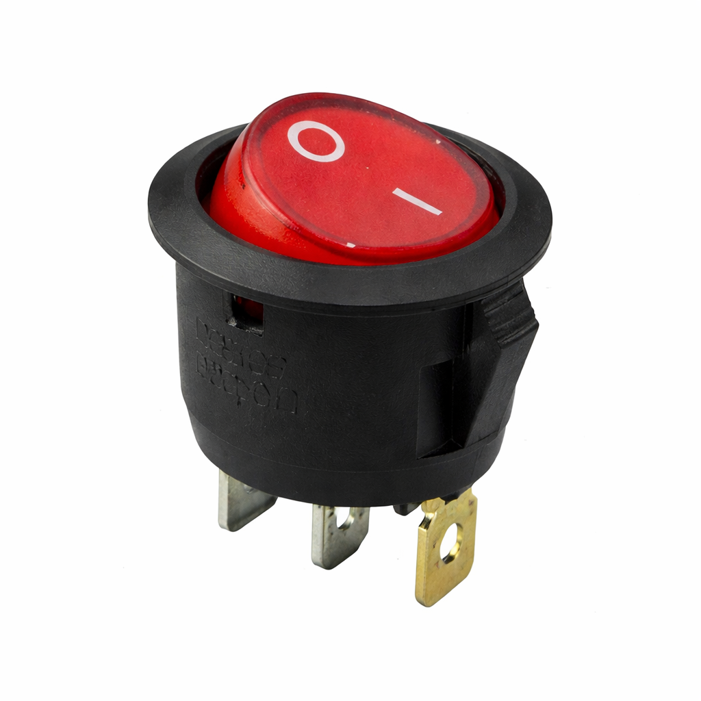 Buy Rocker SPST ON-OFF 3Pin Red Switch KCD1-5-101N-R - DNA Solutions