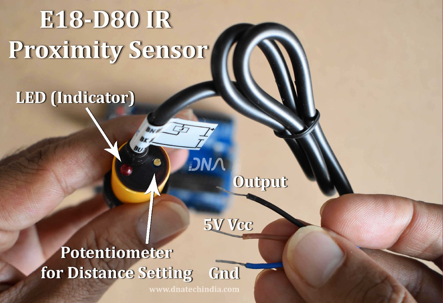 E18-D80NK IR Proximity Sensor Details